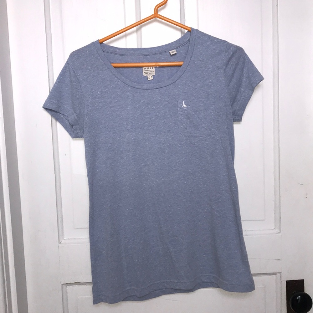 Soft Blue Jack Wills Tee, US 2 (UK 6)